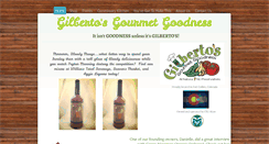 Desktop Screenshot of gilbertosgourmetgoodness.com